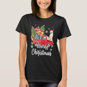 Camiseta Akita Inu Ride Red Truck Feliz Natal Pajama