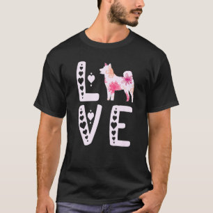 Camiseta Akita Love Heart Shiba Inu Akita Dog Akita Inu Pu