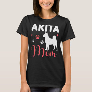 Camiseta Akita Mãe Cão Mãe Americana Akita Inu