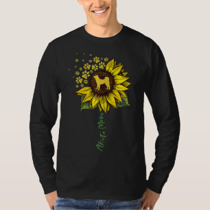 Camiseta Akita Mãe Sunflower Akita Inu Lover Oferece Dog Mã