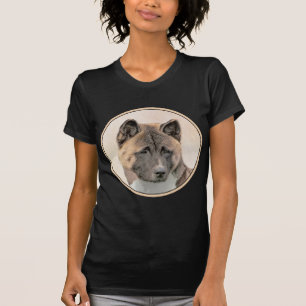 Camiseta Akita Painting - Bela Arte Canina Original