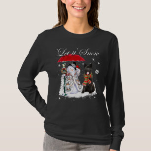 Camiseta Akita Papai noel Cachorro Natal Snowman Xmas Pajam