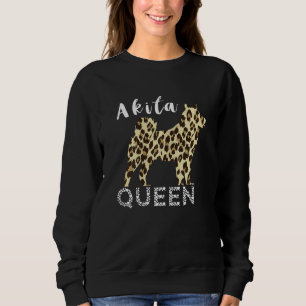 Camiseta Akita Queen Leopard Akita Proprietário Shiba Inu D
