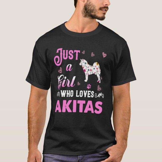 Camiseta Akita - Quem ama Akitas (Frente)