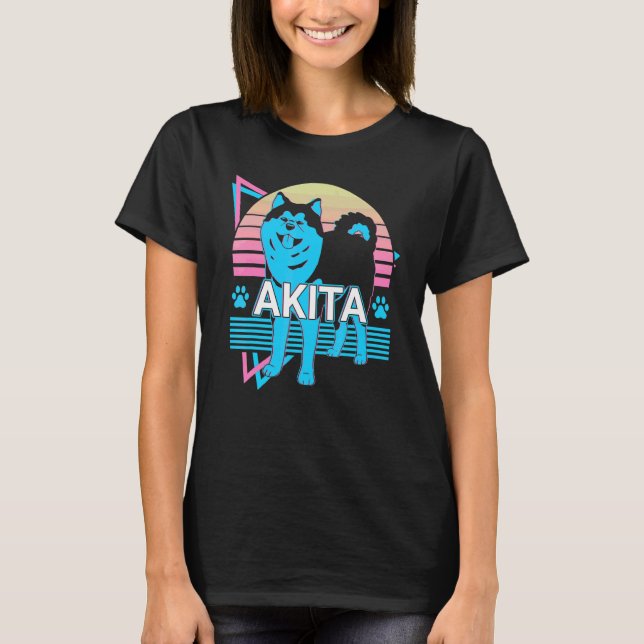 Camiseta Akita Retrô (Frente)