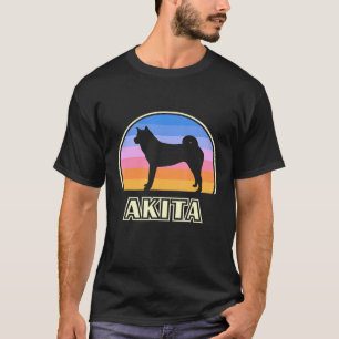 Camiseta Akita Vintage Sunset Dog