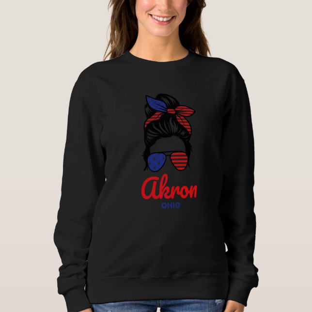 Camiseta Akron Ohio Retrô Coque Desgrenhado   (Frente)