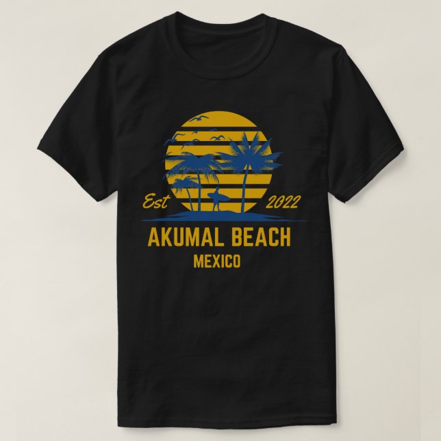 Camiseta Akumal Beach México 2022 (Frente do Design)