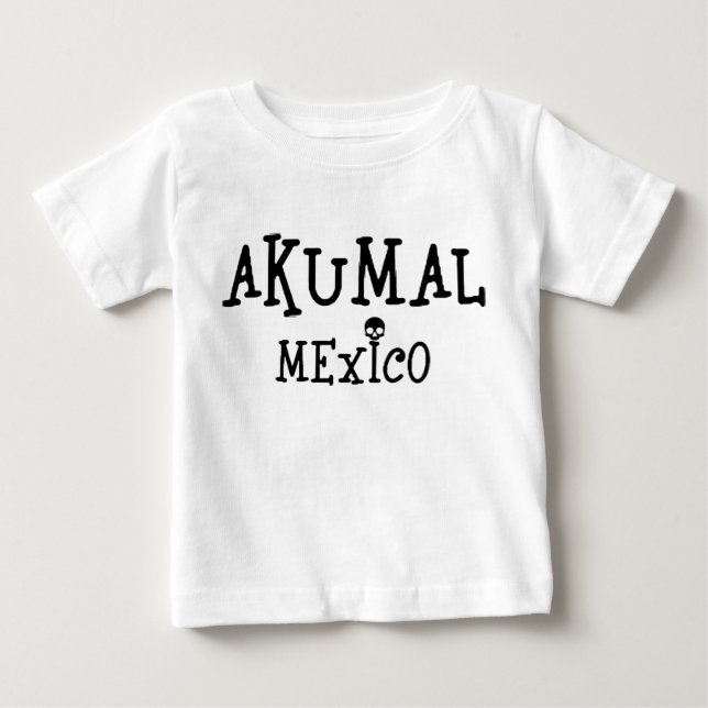 Camiseta Akumal Mexico Design - Baby Fine Jersey T Shirt (Frente)