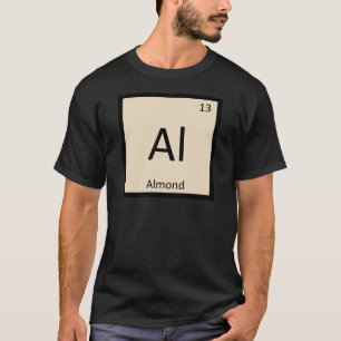 Camiseta Al - Química da Noz de Amêndoa Símbolo da Tabela P