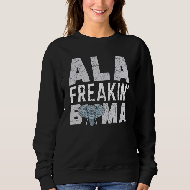 Camiseta Ala Freakin Bama Elefante Do Alabama (Frente)