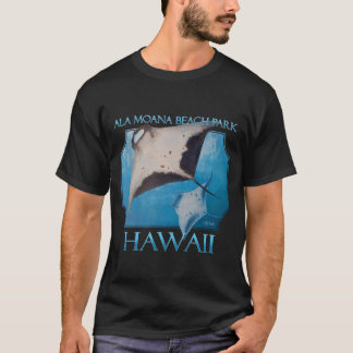 Camiseta Ala Moana Beach Park Hawaii Manta Rays do Mar