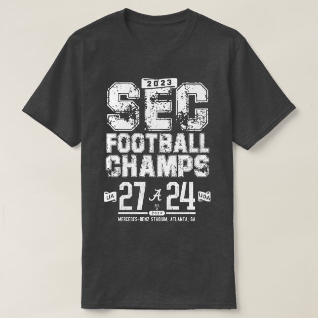CAMISETA ALABAMA 2023 CONFERÊNCIA CHAMPS (Frente do Design)
