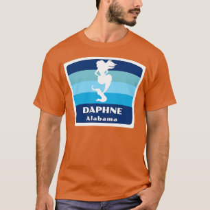 Camiseta Alabama AL Beach Natação Mermaid Silhouette TShir