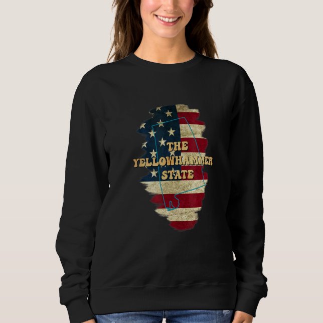 Camiseta Alabama Al Us Flag Motto (Frente)
