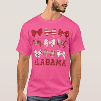 Camiseta Alabama AL Womenoddler Garotas Coquete Laço Orgulh