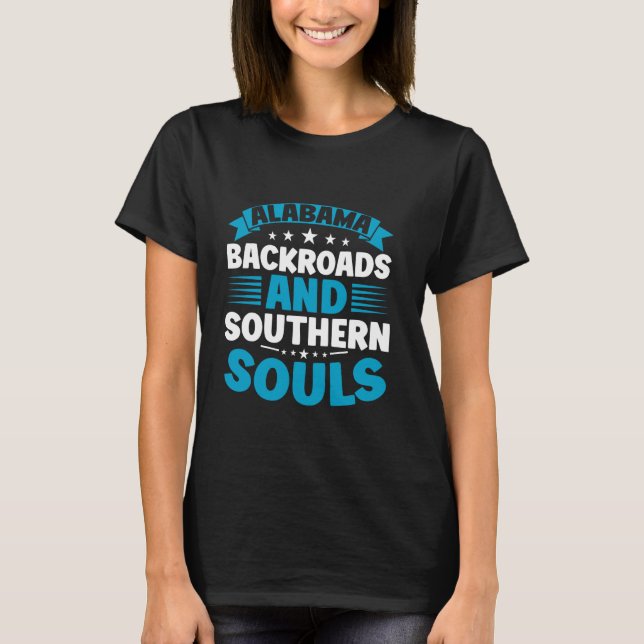 Camiseta Alabama Backroad Southern Souls Alabama (Frente)