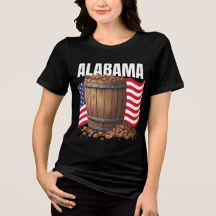 Camiseta Alabama Bella+Canvas Feminino Escuro