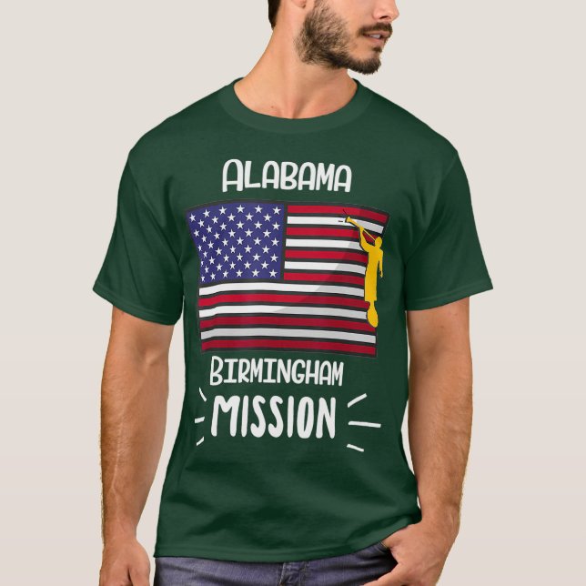 Camiseta Alabama Birmingham Mormon LDS Mission Missionary (Frente)