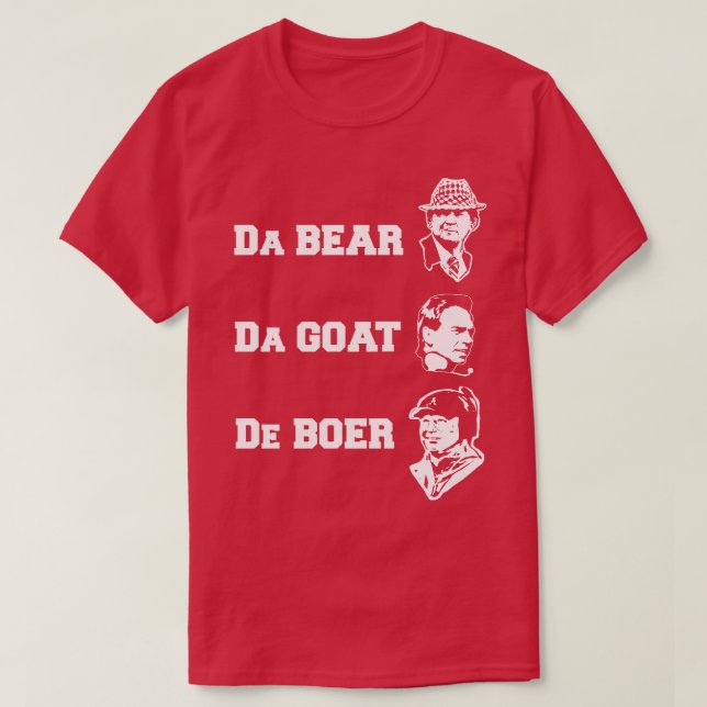 Camiseta Alabama DeBoer TShirt (Frente do Design)