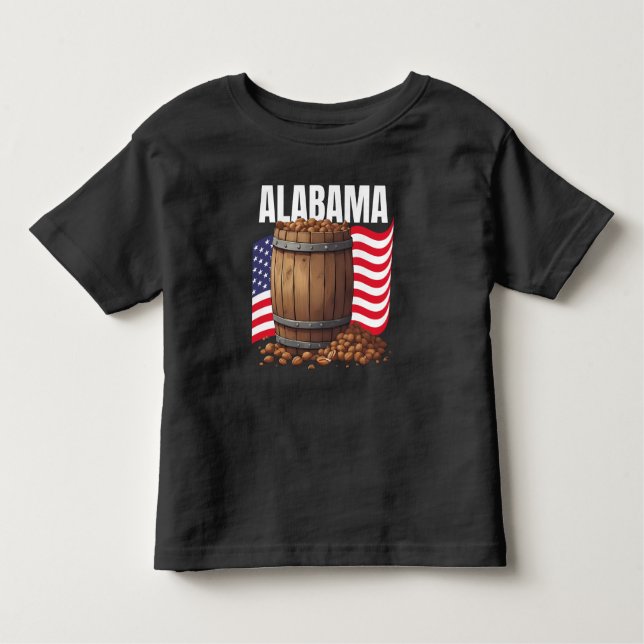 Camiseta Alabama Fine Jersey Dark (Frente)