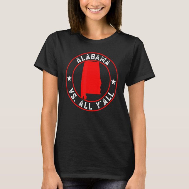 Camiseta Alabama Funny Bama Alabama Vs. (Frente)
