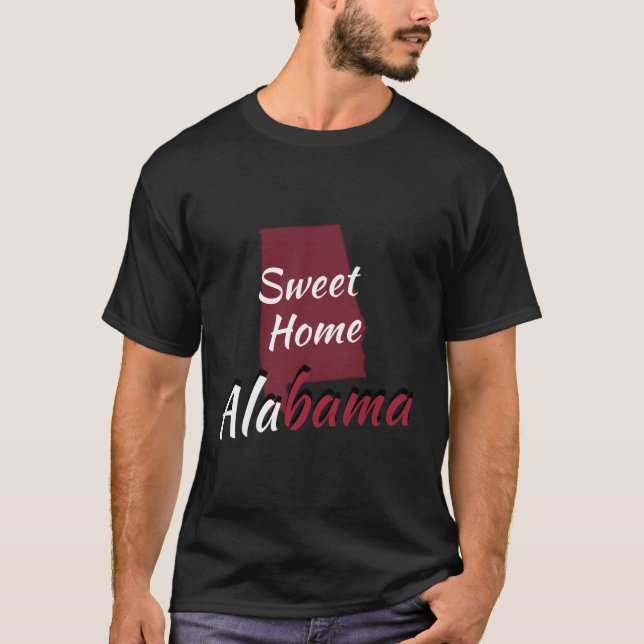 Camiseta Alabama Home Sweet Home State Pride (Frente)