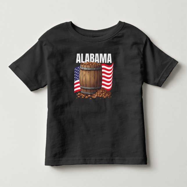 Camiseta Alabama Jersey Fino Escuro (Frente)
