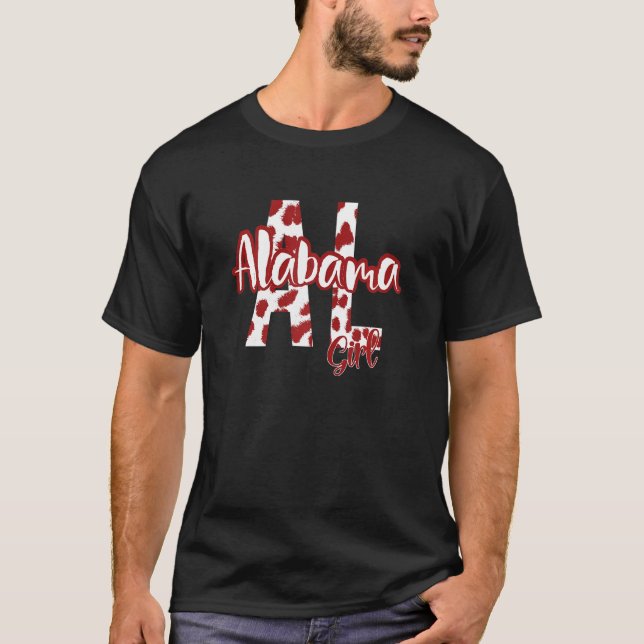 Camiseta Alabama Leopard Cheetah Viagem Vacation Souvenir C (Frente)
