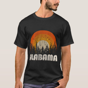 Camiseta Alabama - natureza engraçada vintage caminhada 60s