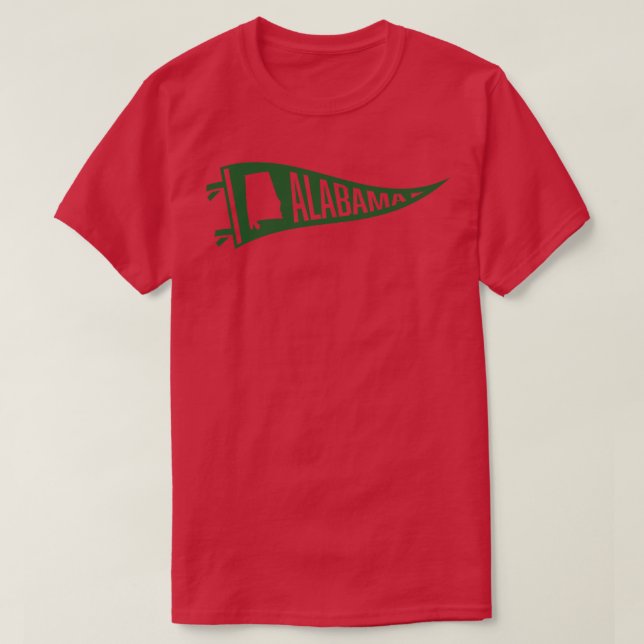 Camiseta Alabama Pennant Green (Frente do Design)