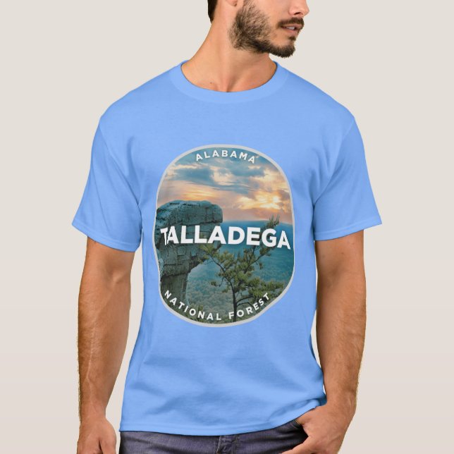Camiseta Alabama Talladega, Floresta Nacional em Grande Tam (Frente)