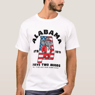 Camiseta Alabama: tenho dois humores