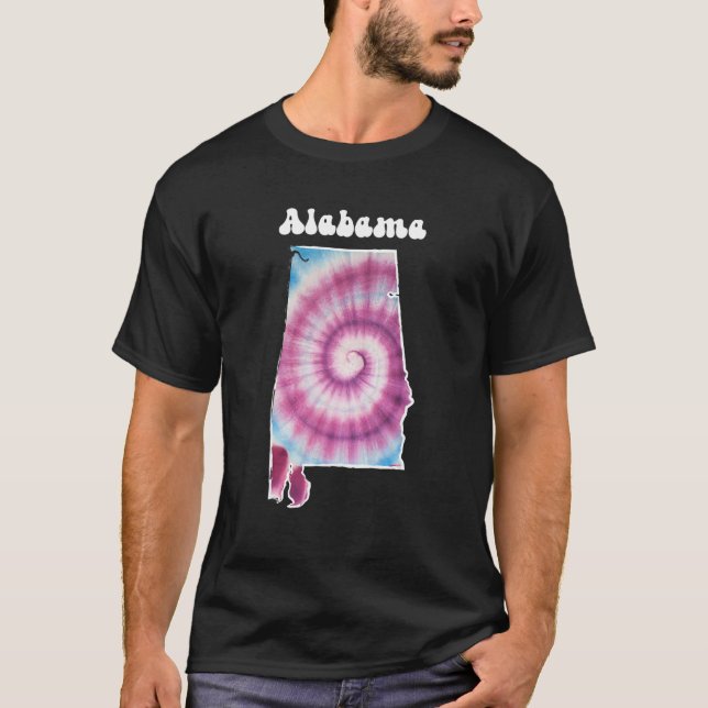 Camiseta Alabama Tie Dye (Frente)