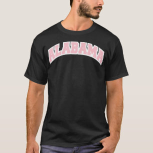 Camiseta Alabama Varsity College Style Rosa