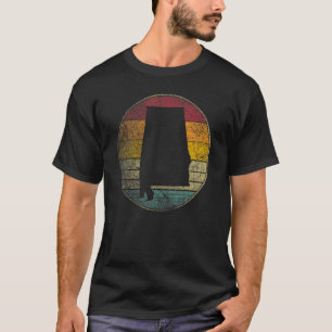 Camiseta Alabama Vintage Estilo Retro Angustiado 70s 80s 90