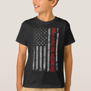 Camiseta Alabama - Vintage Patriotic Usa Flag Futebol Seas