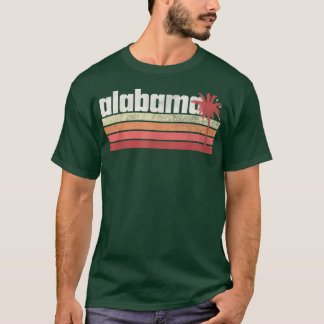 Camiseta AlabamaVintage Retro 70s 80s 90s Gift Beach Palm T