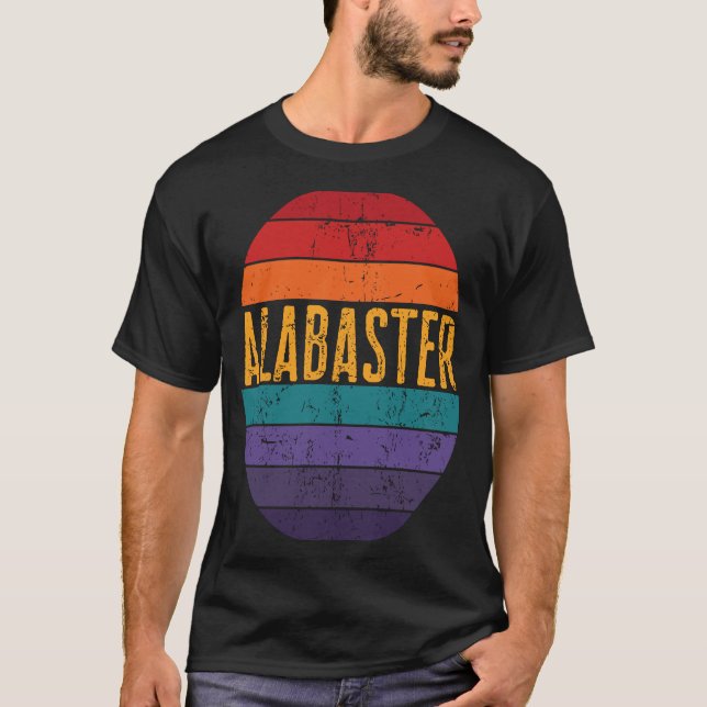 Camiseta Alabaster Alabama Coast Sunset 5 Distância (Frente)