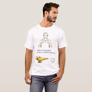 Camiseta Aladdin the Assembler: 12 days of Albert's wrench