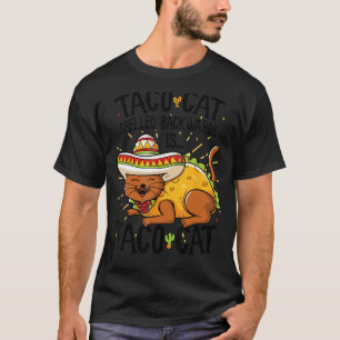 Camiseta Alagrama de Gato Cortado Superior, Tacocat Ortogra