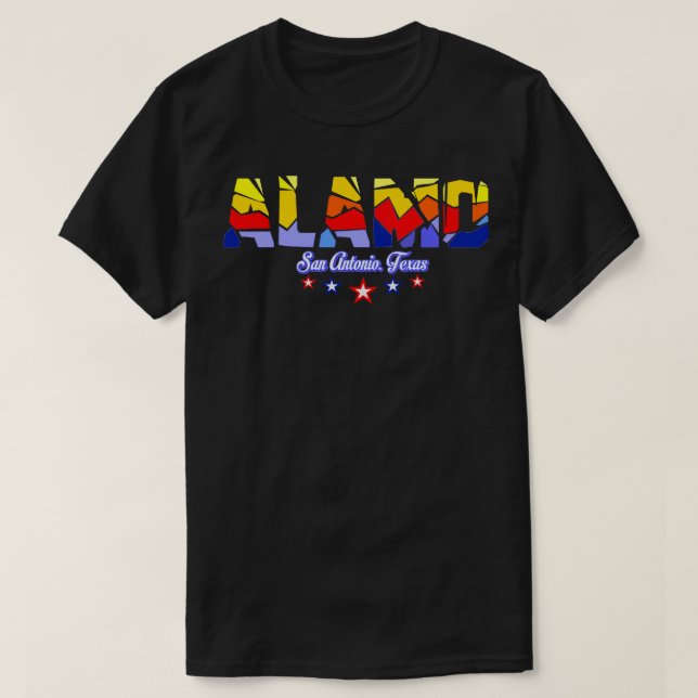 Camiseta Alamo San Antonio Texas (Frente do Design)