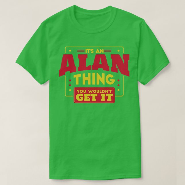Camiseta Alan (Frente do Design)