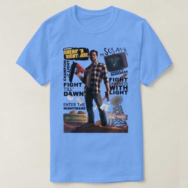 Camiseta Alan Acordares American Nightmare (Frente do Design)