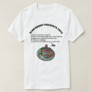 CAMISETA ALAN BRODY APRESENTA BRINQUEDOS