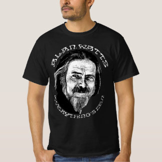 Camiseta Alan Watts Tudo é Zen - meditação espiritual