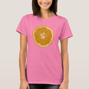 Camiseta alaranjado. realístico