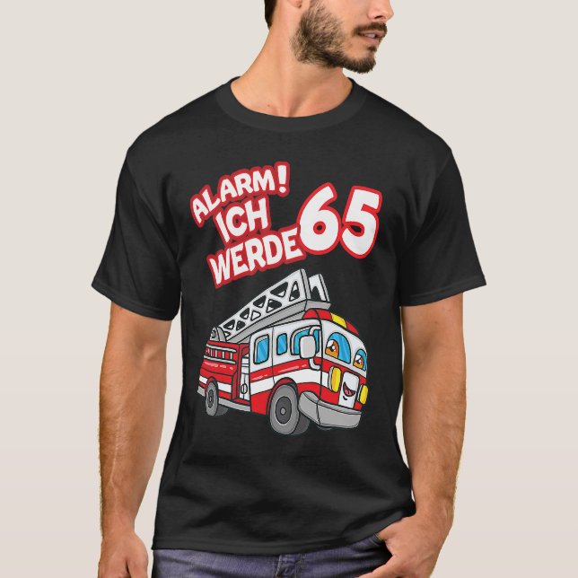 Camiseta Alarm Ich era bombeiro 65 (Frente)