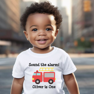 Camiseta alarme sonoro personalizado Caminhão de Bombeiros