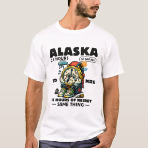 Camiseta Alasca: 24 horas de luz do dia